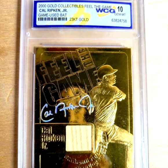 🔥CAL RIPKEN "Feel The Game" Used Bat Card - Picture 2 of 7